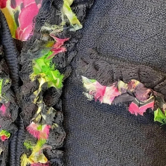 Michael Simon Womens Cotton Blend Cardigan - Picture 6 of 7